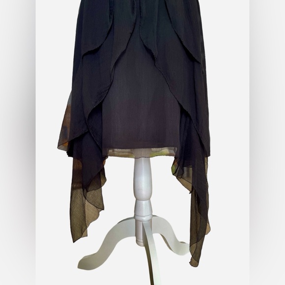 VINTAGE ARMANI EXCHANGE SKIRT. BLACK. SIZE 2 - Picture 2 of 10